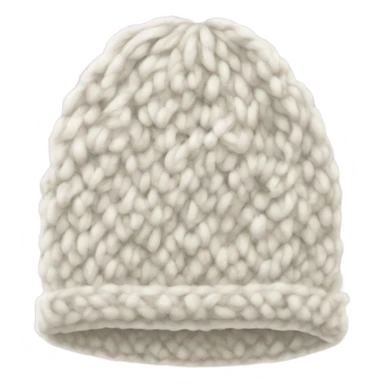 white knitted wool cap piece of clothing sticker