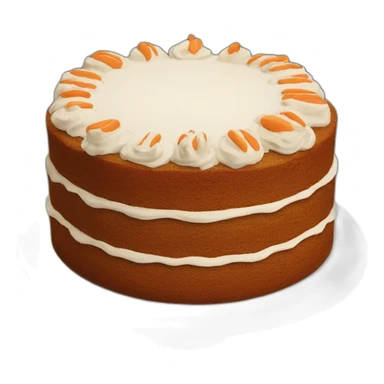 Homemade carrot cake no filling sticker