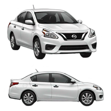 Nissan Sunny 2017 white sticker
