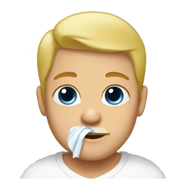 blonde dad changes diaper sticker