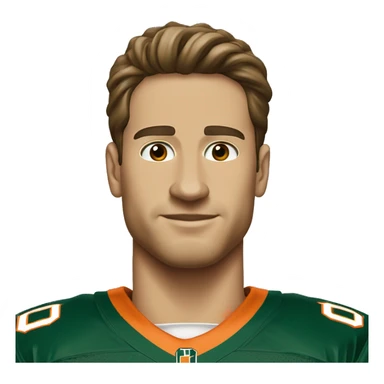 Cameron ward in a Miami hurricanes jersey sticker