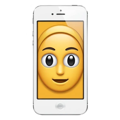 Beyaz iPhone kalp sticker