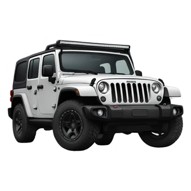 a jeep rubicon black color sticker