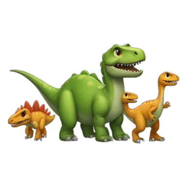  dinosaur family(all the members) sticker