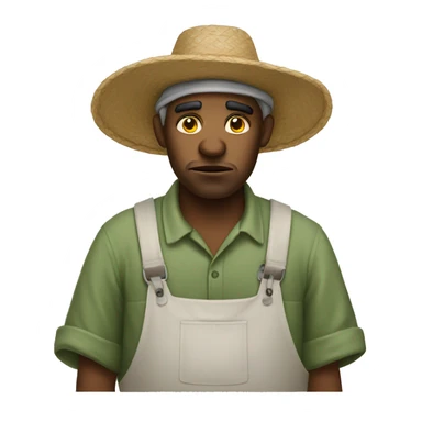 Unhappy cotton picker sticker