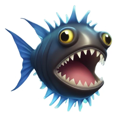 Angler fish sticker