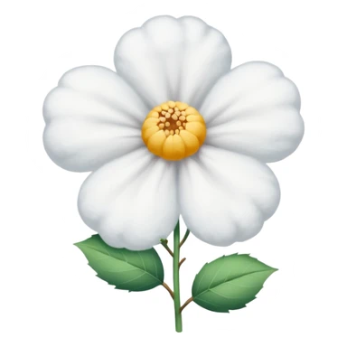 A flower of cotton sticker