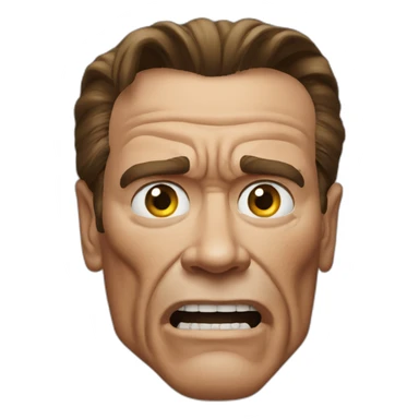 scary arnold schwarzenegger sticker