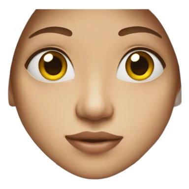 Front Portrait a Fish face sticker