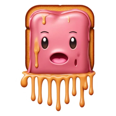  SPAM meat melted pink dripping sauce monalisa monster sticker