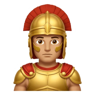 roman conqueror without any weapon or shield  sticker