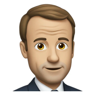 Macron qui fume un joint de canabis sticker