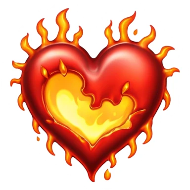 hot melting metal heart shape sticker
