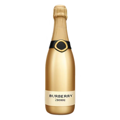 Burberry champagne bottle sticker