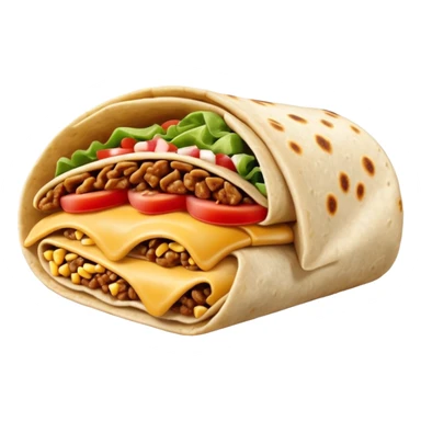 folded snacks,burrito sandwich sticker
