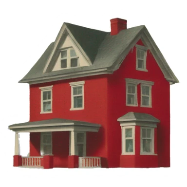 red house 1940s sticker