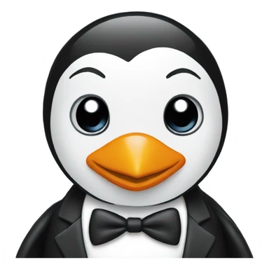 Penguin in a tuxedo sticker