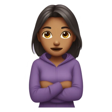 a girl calm down sticker