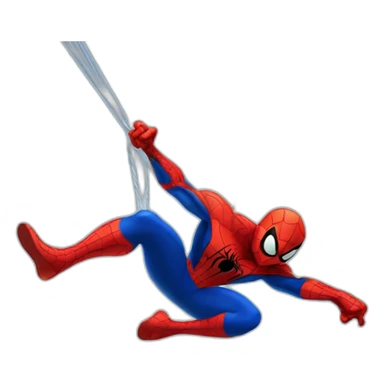 spiderman swinging  sticker