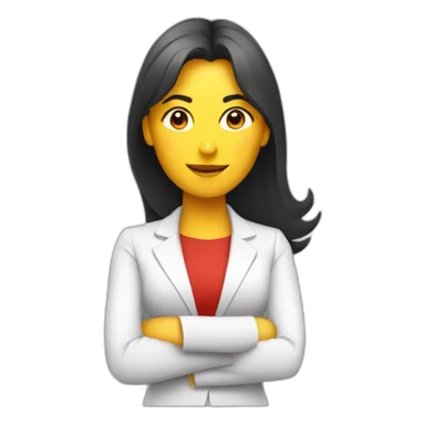 Mujer marketing tomando mate con pelo rojo sticker