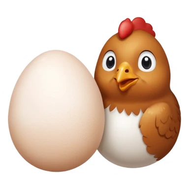 chicken and egg sticker