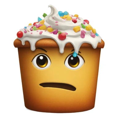 cake in the trash sticker