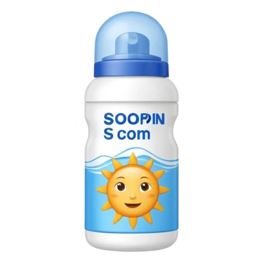 sun cream bottle sticker