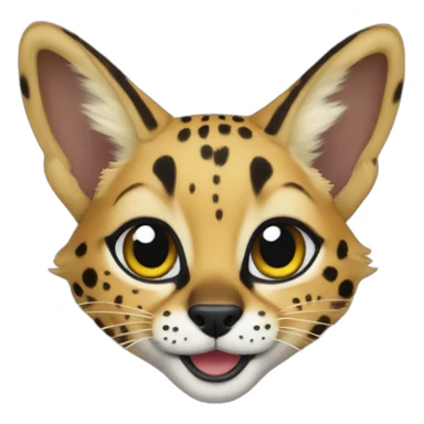 Chloe the serval sticker
