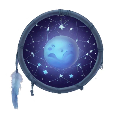 moon-and-stars-dreamcatcher sticker