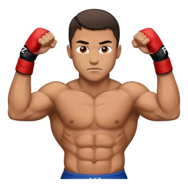 MMA fighter sticker