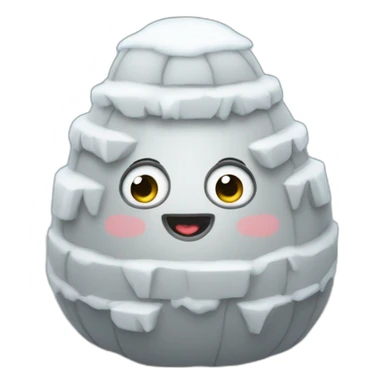 igloo heart eyes sticker