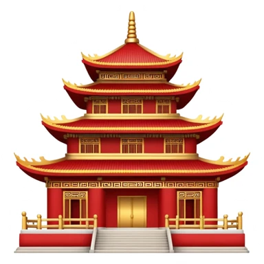 Temple chinois sticker