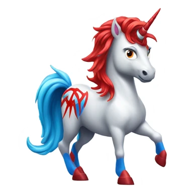 unicorn as Spiderman sticker