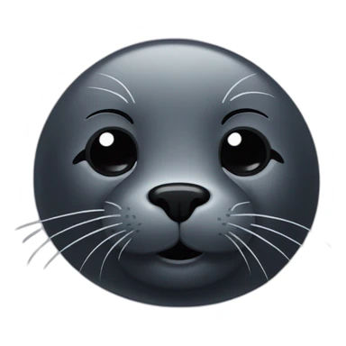 black seal wink sticker