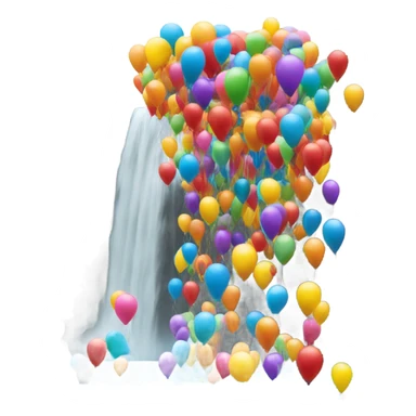 waterfall of balloons  sticker