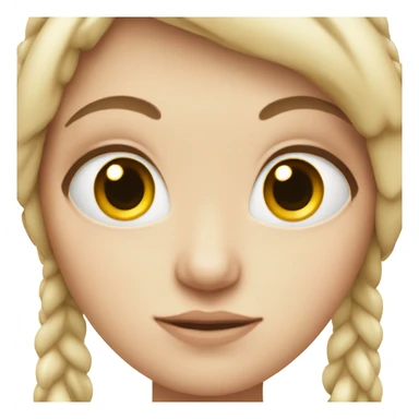 white girl with lazy eye sticker