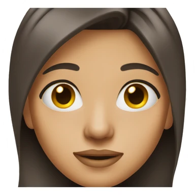 Brunette with a nose ring sticker