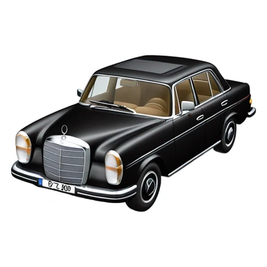 Mercedes-Benz 260D black sticker