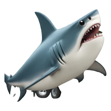 Shark in a trailer park sticker