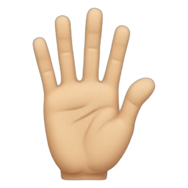 right hand with three fingers up sticker