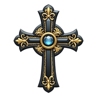 gothic cross  sticker