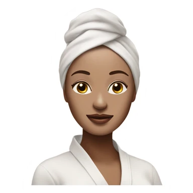 Lady with light pueple face mask spa beauty full face relaxing sticker