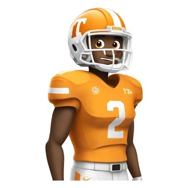 Tennessee volunteers football player sticker