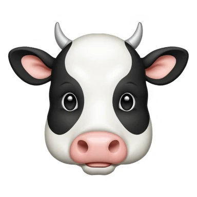 draw this emoji whit just line 🐮 sticker