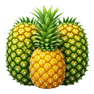 Upside down pineapple sticker