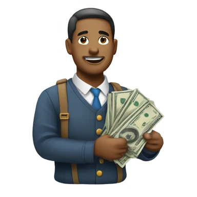 Ladrón con antifaz cargando un saco de dinero  sticker