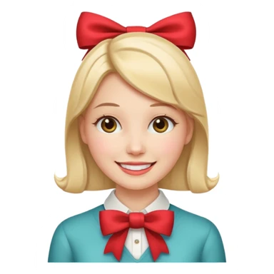 women with neckBow. sticker