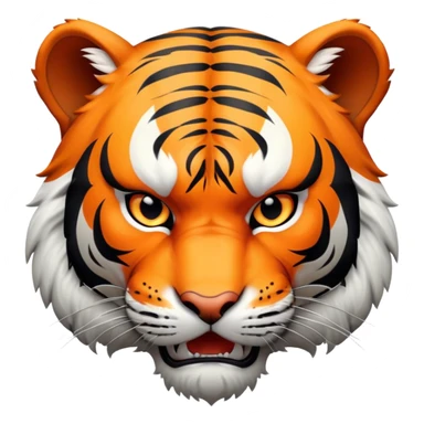 angry tiger sticker