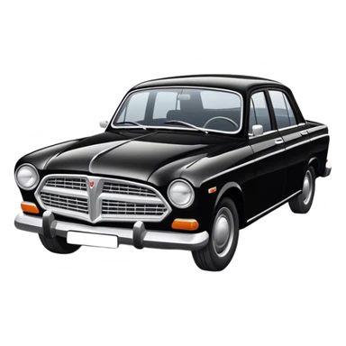 BLACK CAR VOLGA GAZ-24 sticker