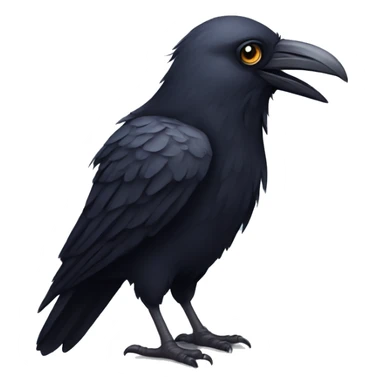 three eyed raven facing forwards sticker